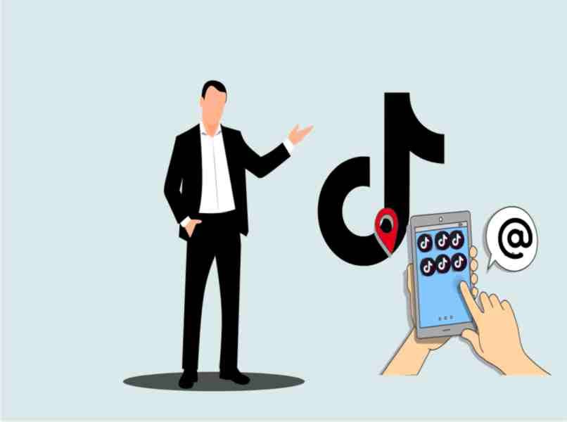 interface tiktok sur le téléphone pour faire des mentions